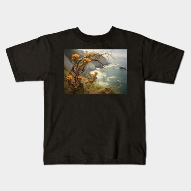 Bluffs Blossom Tendrils Kids T-Shirt by star trek fanart and more